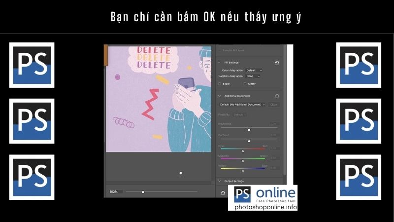 Hướng dẫn xóa chữ trong Photoshop chuẩn chỉnh chỉ trong 3 phút 6 Bạn chỉ cần bấm OK nếu thấy ưng ý