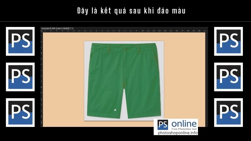 Đây là kết quả sau khi đảo màu