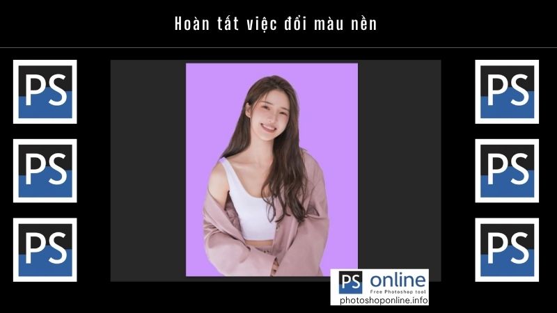 Cách đổi màu nền trong Photoshop mà ai cũng làm được chỉ sau 5 phút 14 Hoàn tất việc đổi màu nền