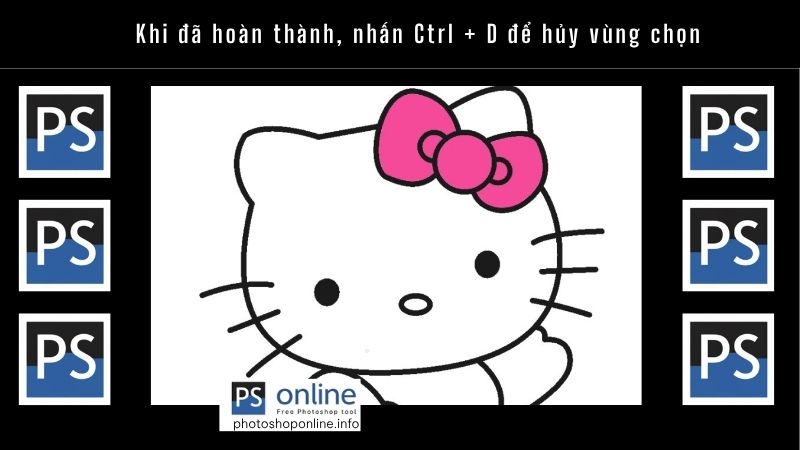 Hướng dẫn chi tiết cách tô màu và đổ màu trong Photoshop đơn giản, dễ thực hiện 15 Khi đã hoàn thành, nhấn Ctrl + D để hủy vùng chọn