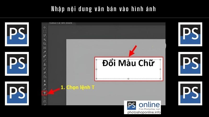 Nhập nội dung văn bản vào hình ảnh