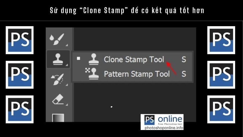 Hướng Dẫn Chi Tiết Cách Xóa Watermark Trong Photoshop Đơn Giản Mà Hiệu Quả 4 Sử dụng “Clone Stamp” để có kết quả tốt hơn