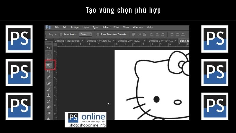 Hướng dẫn chi tiết cách tô màu và đổ màu trong Photoshop đơn giản, dễ thực hiện 13 Tạo vùng chọn phù hợp