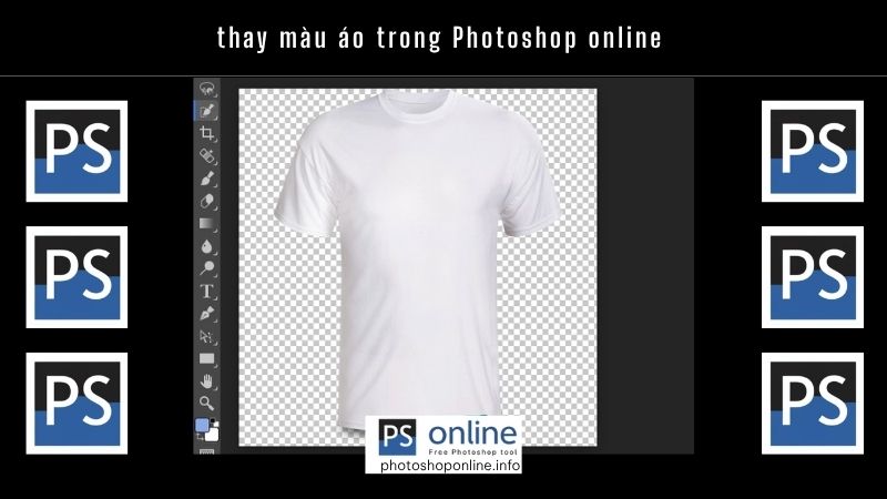 thay màu áo trong Photoshop online