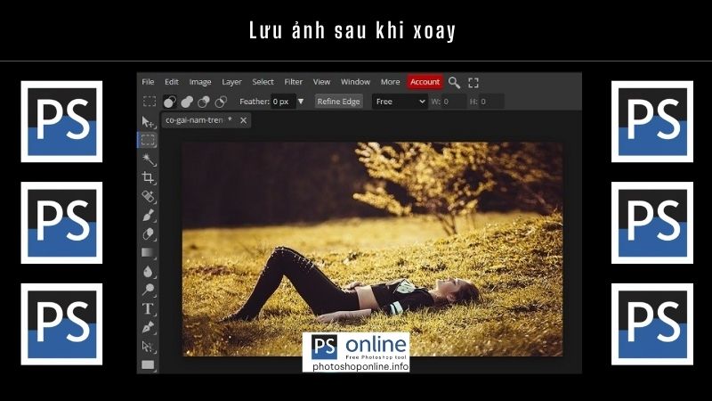 Lưu ảnh sau khi xoay