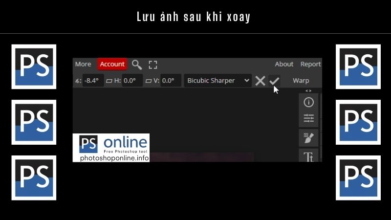 Làm tương tự các bước trên và lưu ảnh
