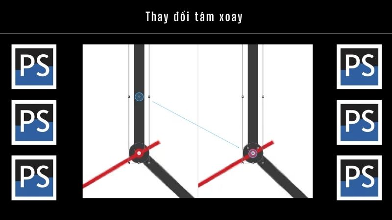 Cách xoay vật thể trong Photoshop đơn giản cho người mới bắt đầu 11 Tùy chọn tâm xoay